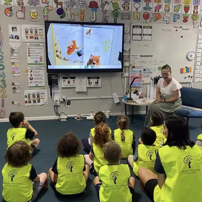 Lakeview Preschool children participating in a visit to Primbee Public School